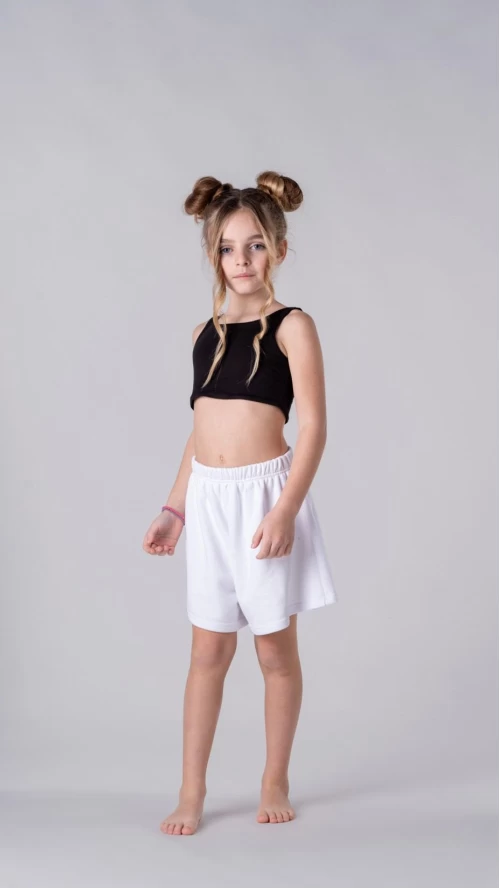 Παιδικό Μαύρο Μπουστάκι Crop Top για Κορίτσι3