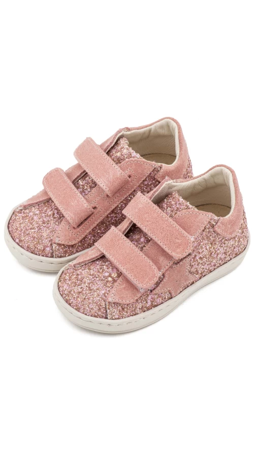 Παιδικά Sneakers με Glitter | Λευκά & Ροζ Κοριτσίστικα Αθλητικά Παπούτσια6