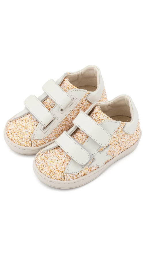 Παιδικά Sneakers με Glitter | Λευκά & Ροζ Κοριτσίστικα Αθλητικά Παπούτσια6