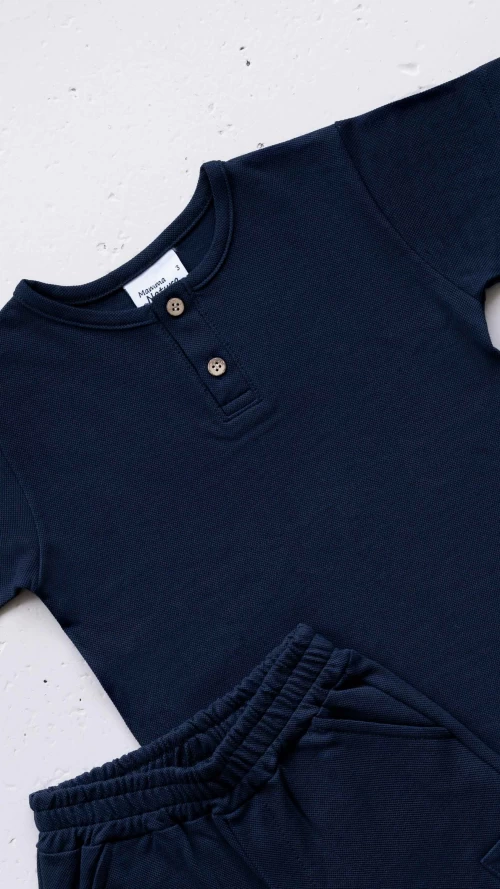 Navy Παιδικό Σετ Αγόρι με T-Shirt & Cargo Βερμούδα2