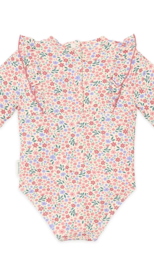 Little Dutch Παιδικό Ολόσωμο Μαγιό UV Floral με Βολάν6