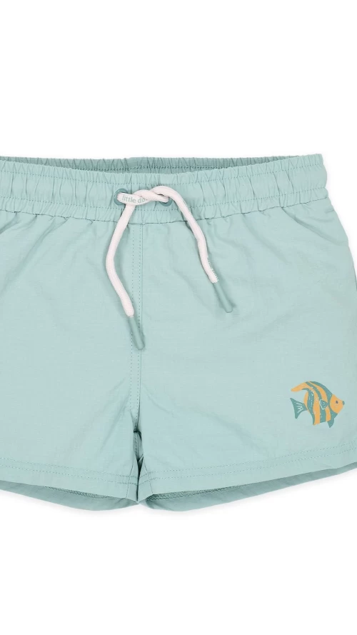 Little Dutch Παιδικό Μαγιό Σορτς Ocean Dreams Blue με Ψαράκι3