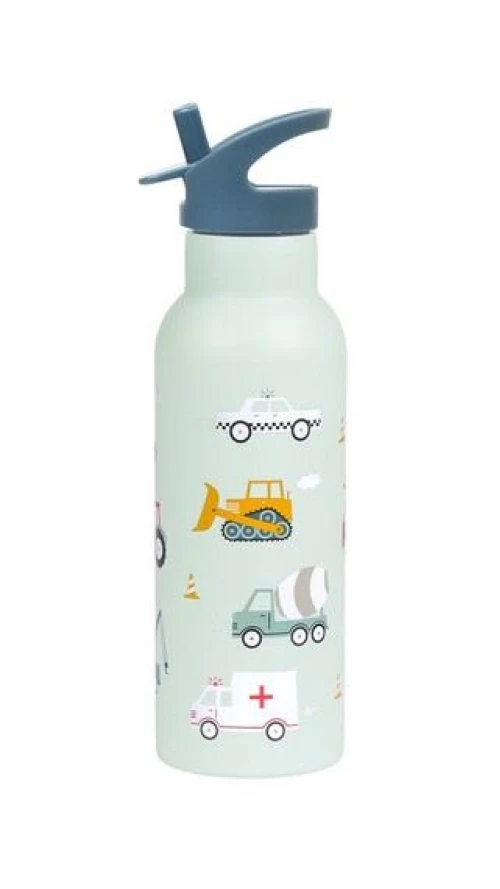 A Little Lovely Company XL Ανοξείδωτο Παγούρι Vehicles 500ml4