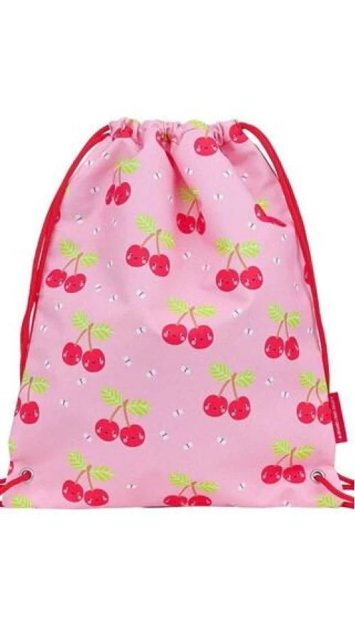 A Little Lovely Company Τσάντα Γυμναστηρίου Πουγκί Happy Cherries